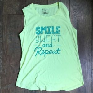 Woman’s tek gear size S yellow tank top